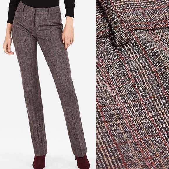 Express Columnist Mid Rise Barely Boot Pant - Picture 1 of 8